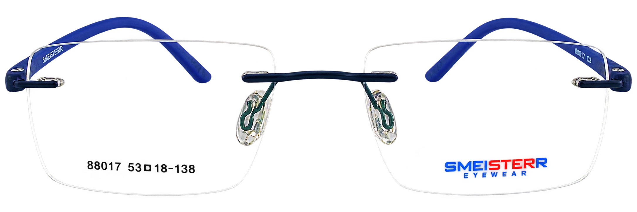 Blue Rimless Frame for Men & Women eyewear