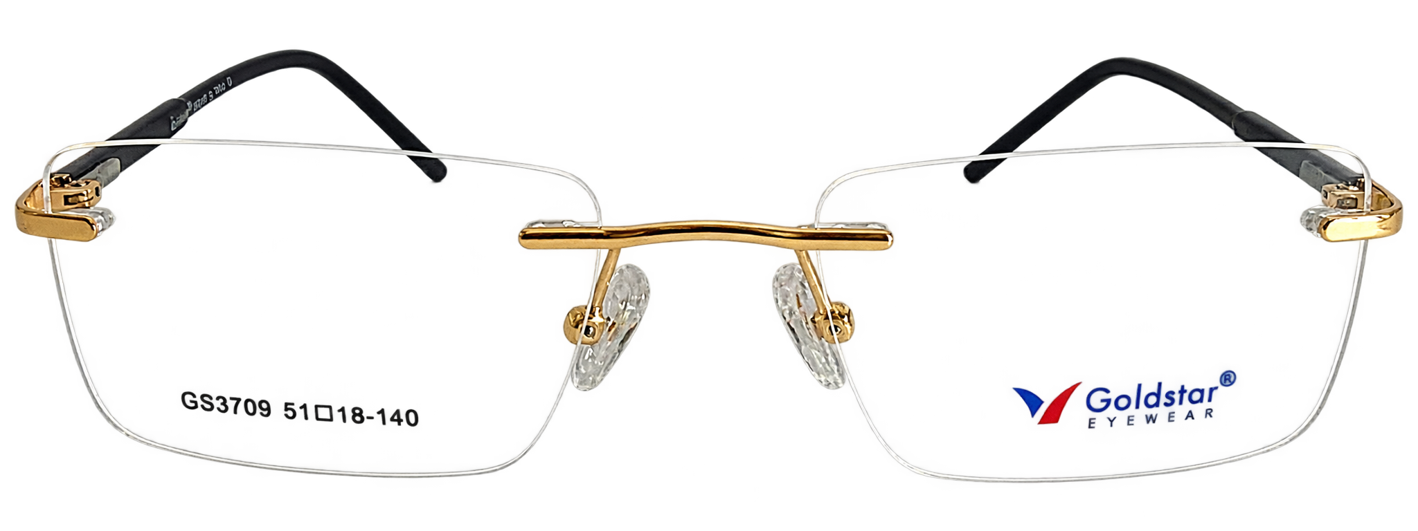Golden brown Rimless Frame for Men & Women eyewear