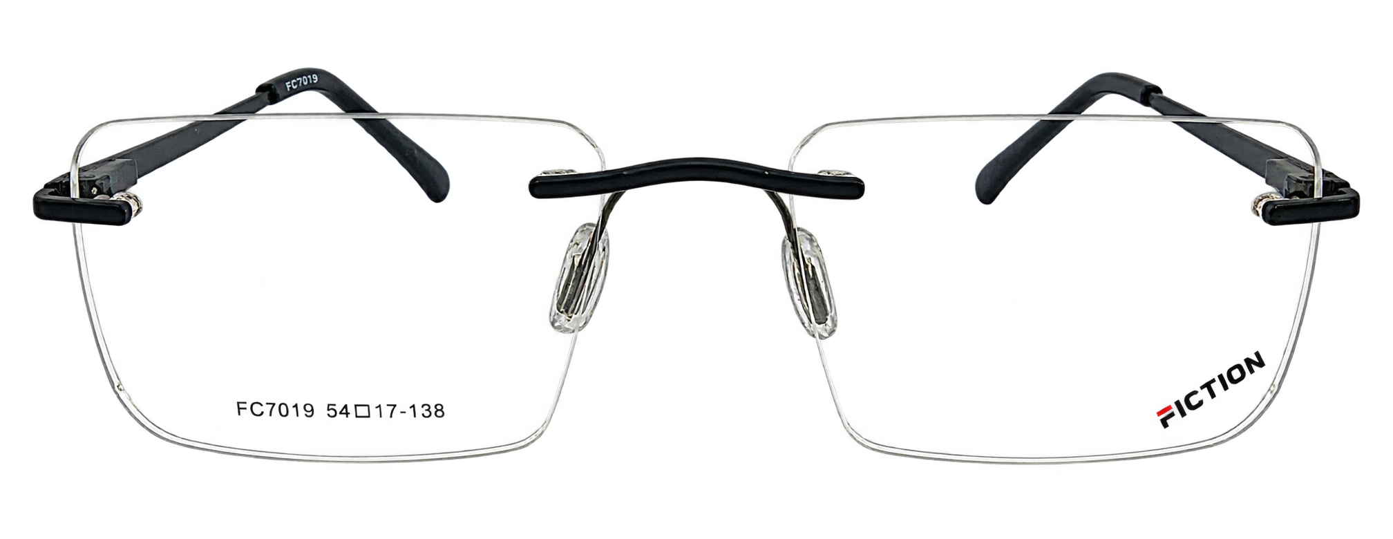 Black Rimless Eyeglasses Frame for Men & Women eyewear