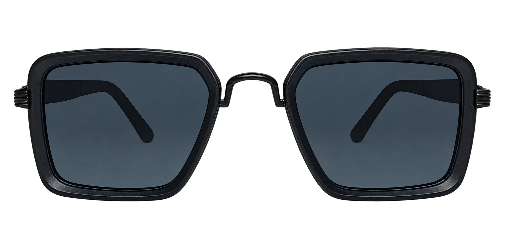 Black Square Polarized Sunglasses for Men eyewear