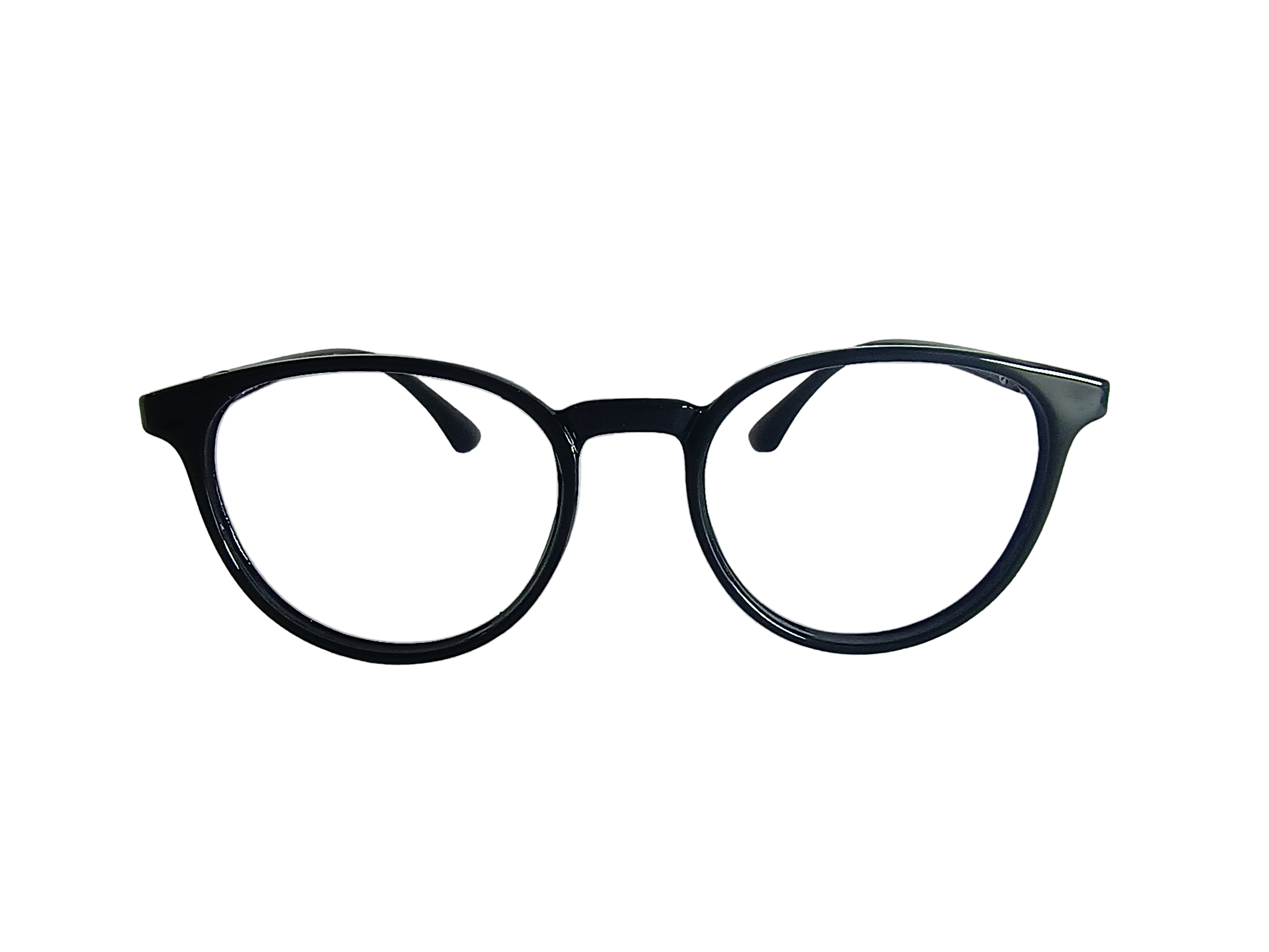 LensAura TR90 Round Black eyewear