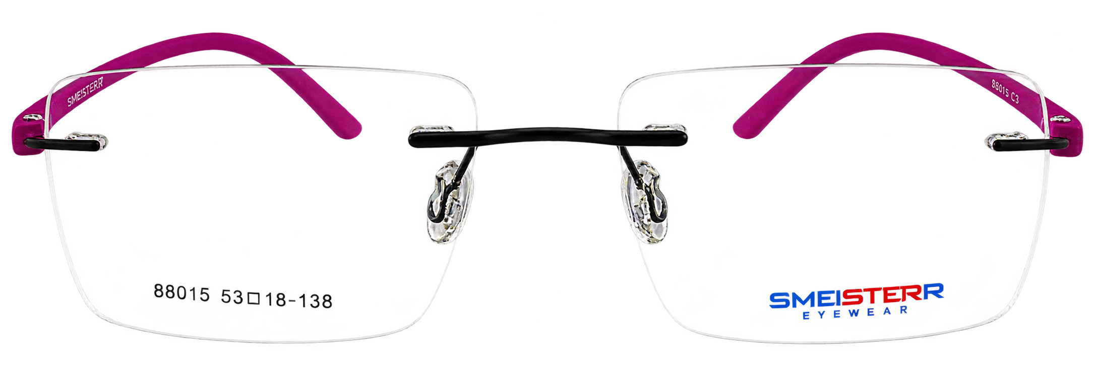 Purple Rimless Eyeglasses Frame for Men & Women eyewear