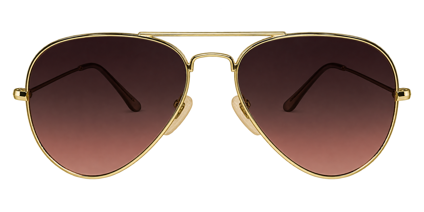 Brown Gradient Aviator Sunglasses for Men & Women eyewear