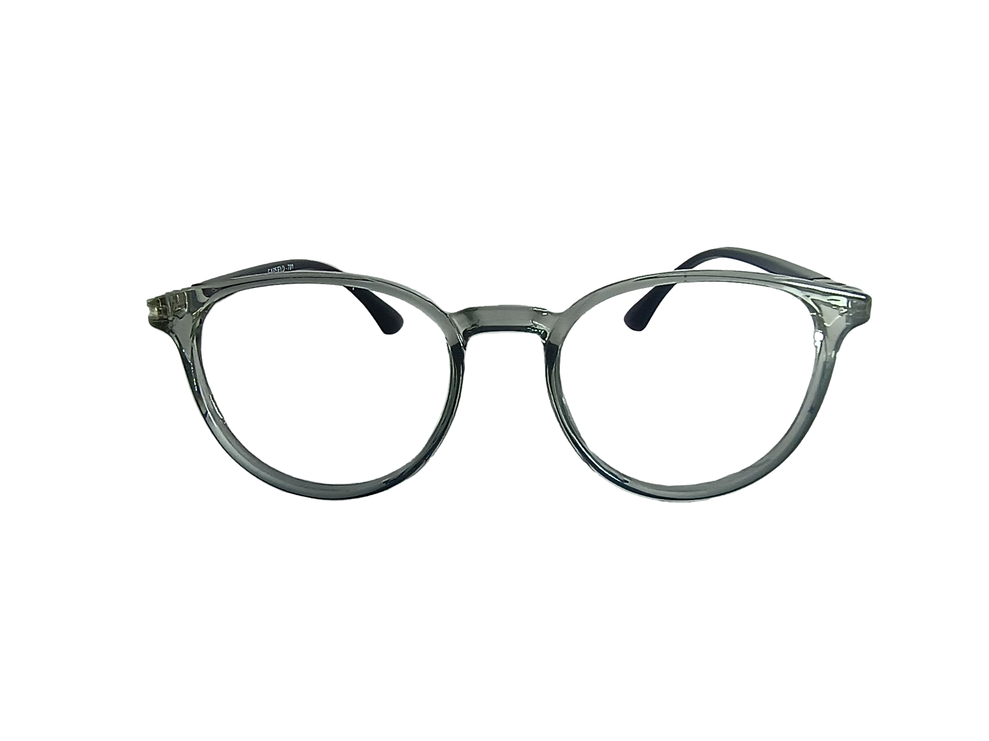 LensAura TR90 Round Transparent Grey eyewear
