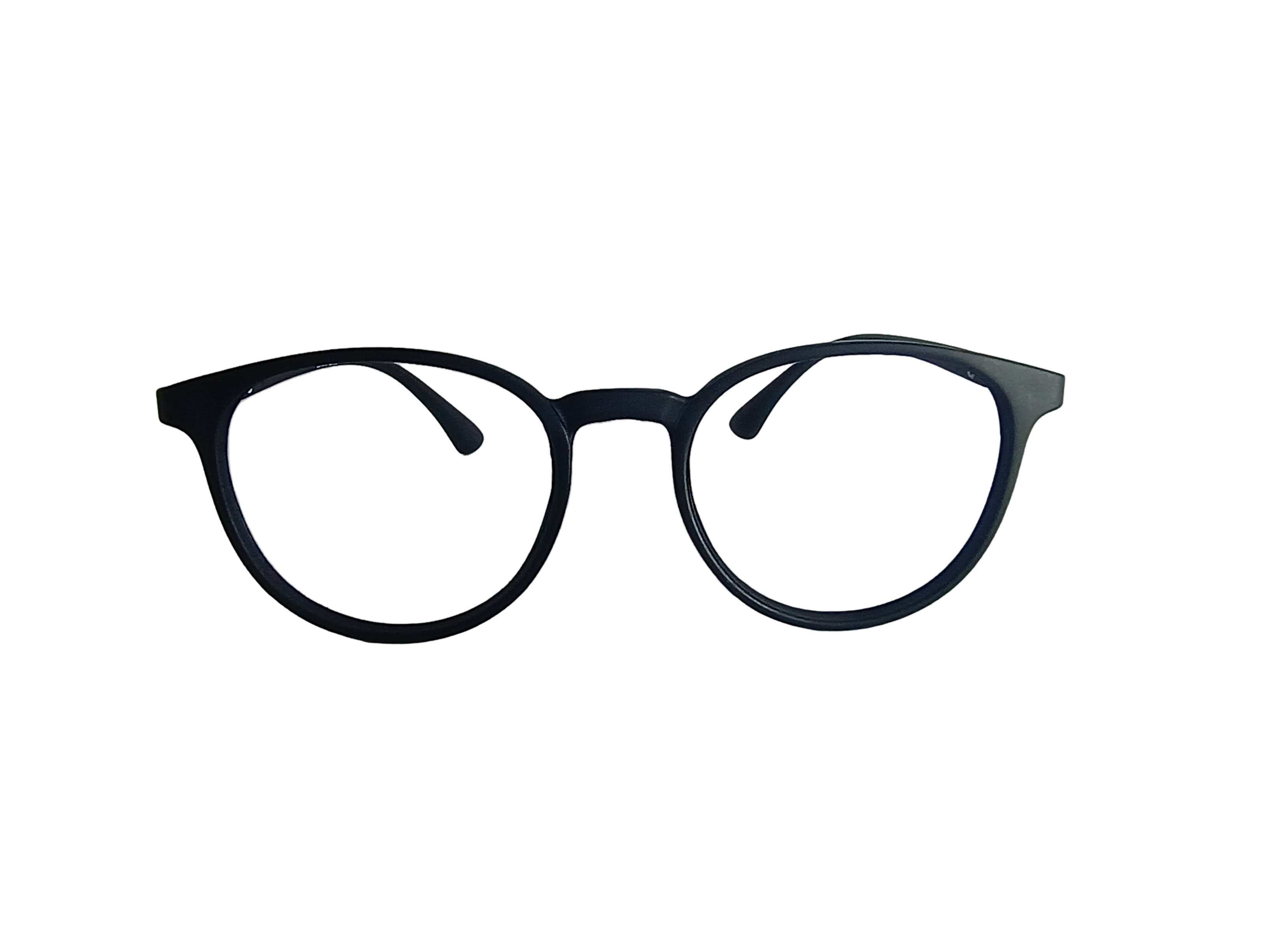 LensAura TR90 Round Matt Black eyewear