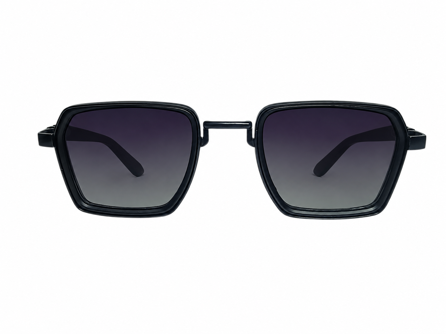 Black Square Gradient Grey Sunglasses eyewear