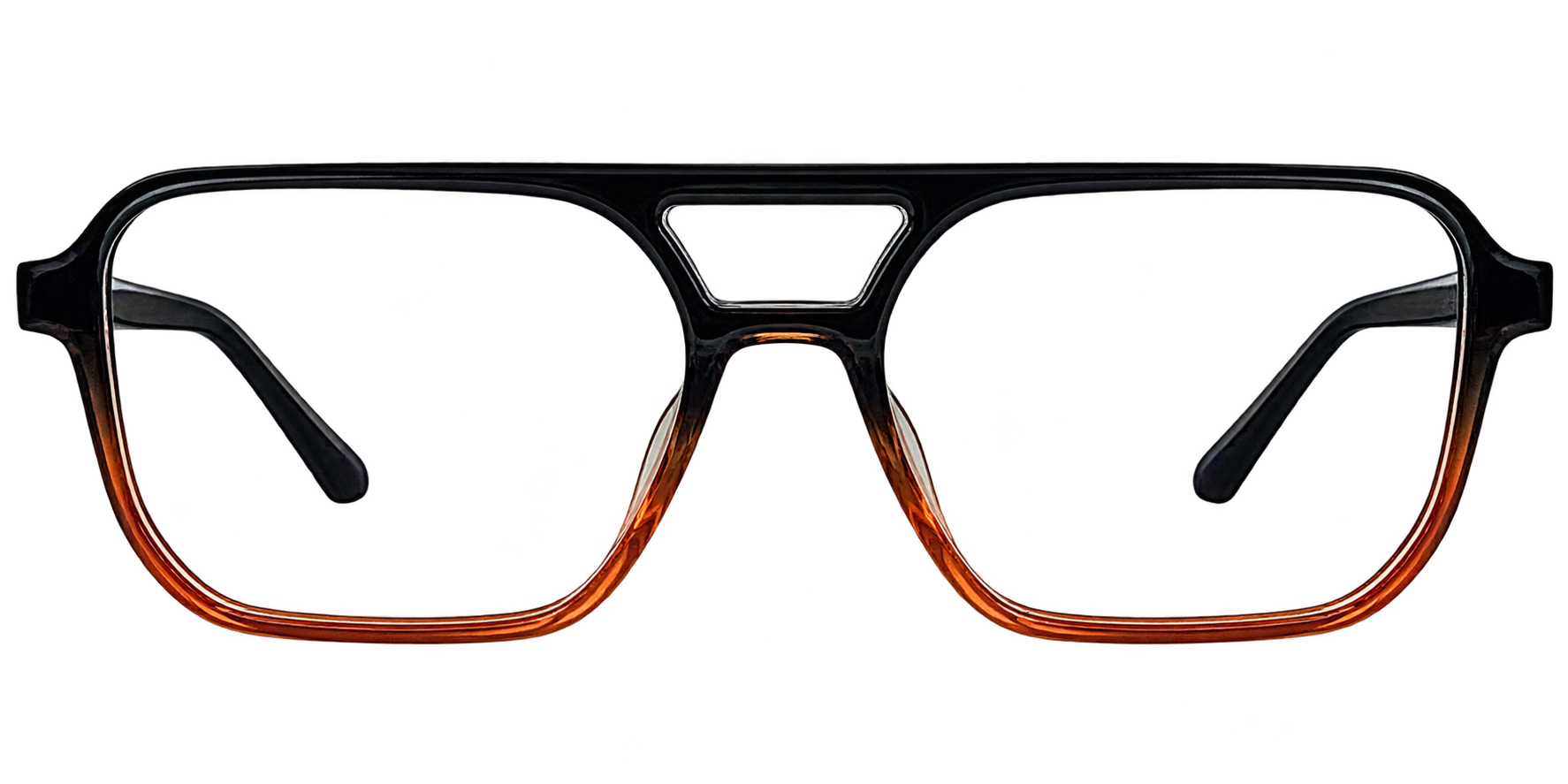 Black Brown Browline Eyeglasses for Everyday Styling eyewear