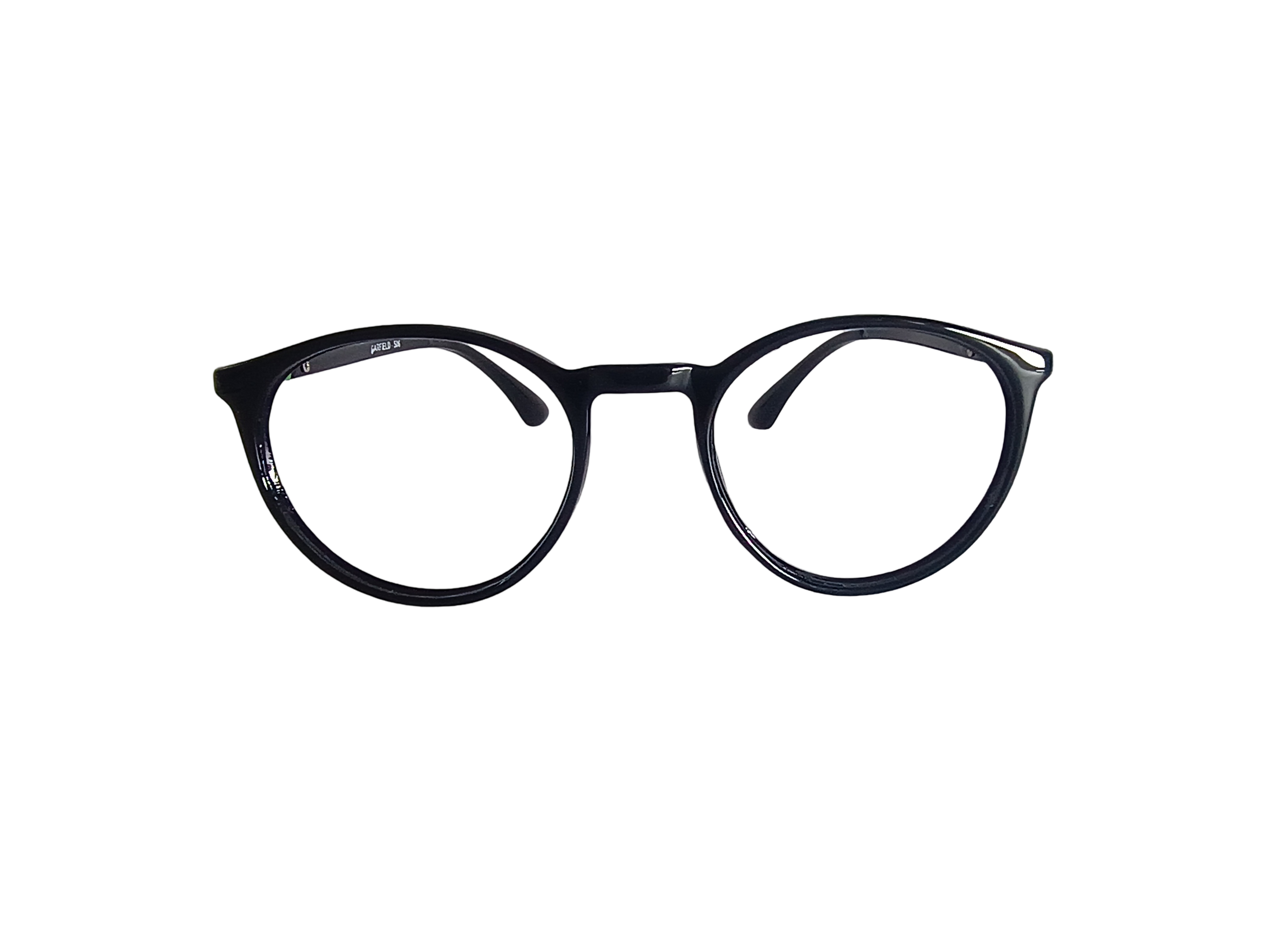 LensAura TR90 Oval/Round Black eyewear